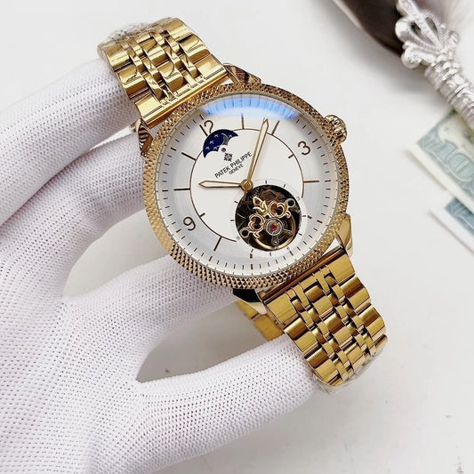 Patek Philippe Gold-Tone Open-Heart Watch